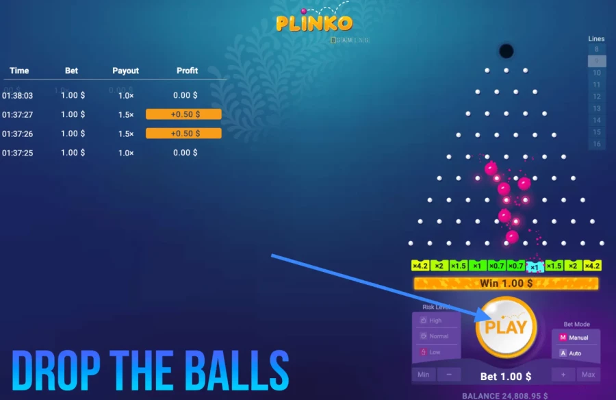 Plinko Wypuść kulkę